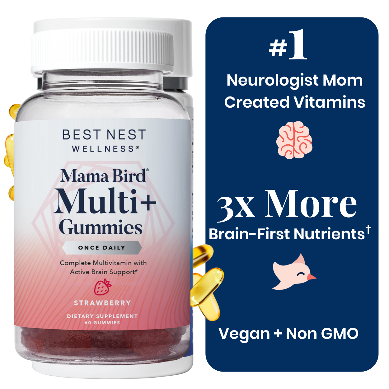 Mama Bird Prenatal Multi+ Gummies