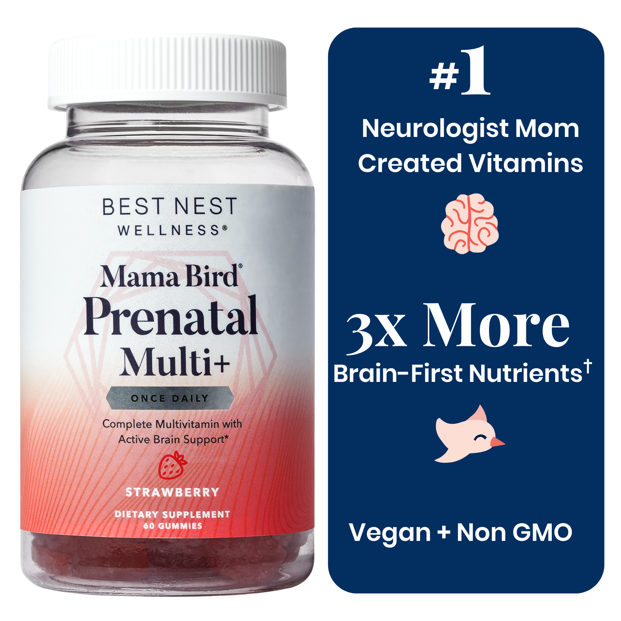 Mama Bird Prenatal Multi+ Gummies