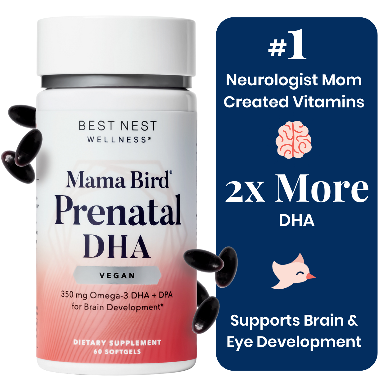 Mama Bird Vegan Prenatal DHA