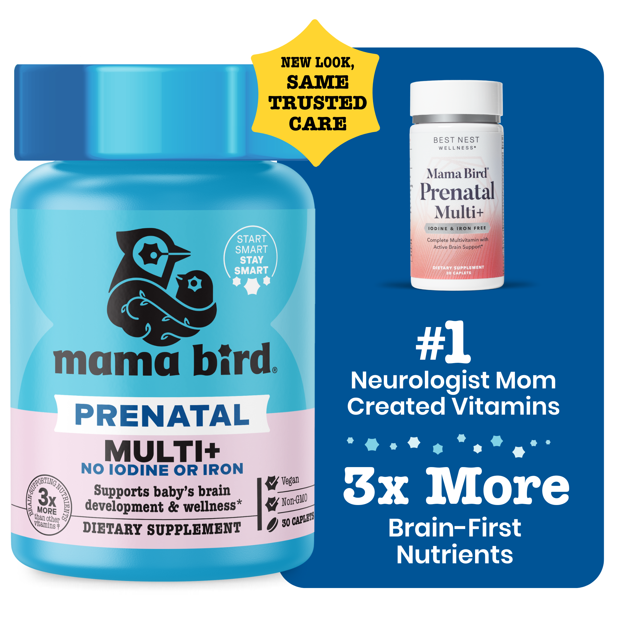 Mama Bird Prenatal Multi+ Iodine & Iron Free