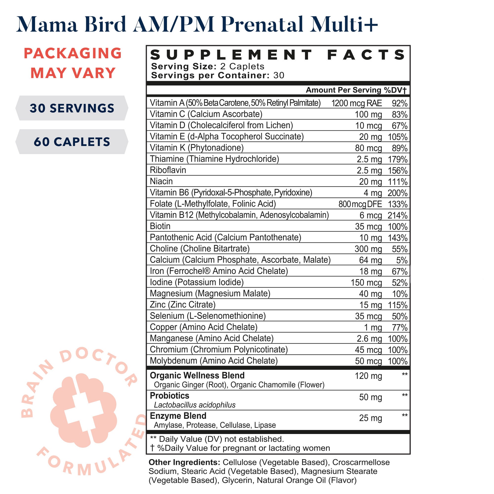 Mama Bird AM/PM Prenatal Multi+